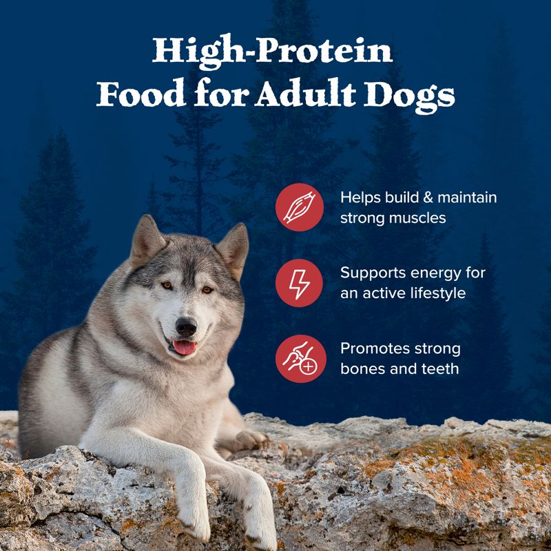Blue Buffalo Wilderness Adult Dry Dog Food with Beef Flavored - 28lbs, 5 of 13
