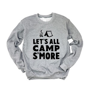Simply Sage Market Women's Graphic Sweatshirt Let's All Camp S'More - 1 of 4