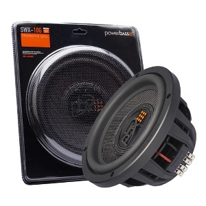 PowerBass 2XL-1240D 2XL Series Compact 12" Subwoofer With SWX-12G Steel Mesh Grill - 1 of 4