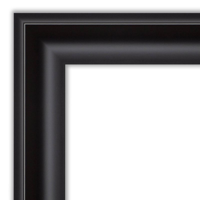 34&#34; x 28&#34; Non-Beveled Grand Black Wall Mirror - Amanti Art, 4 of 11