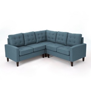 3pc Nasir Sectional Sofa Blue - Christopher Knight Home