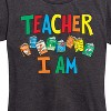 Women's - Dr. Seuss - The Cat In The Hat Book Cover Teacher I Am Short Sleeve Graphic T-Shirt - 2 of 4