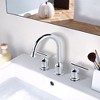 WOWOW 8 in. Widespread Double-Handle Bathroom Faucet - 4 of 4