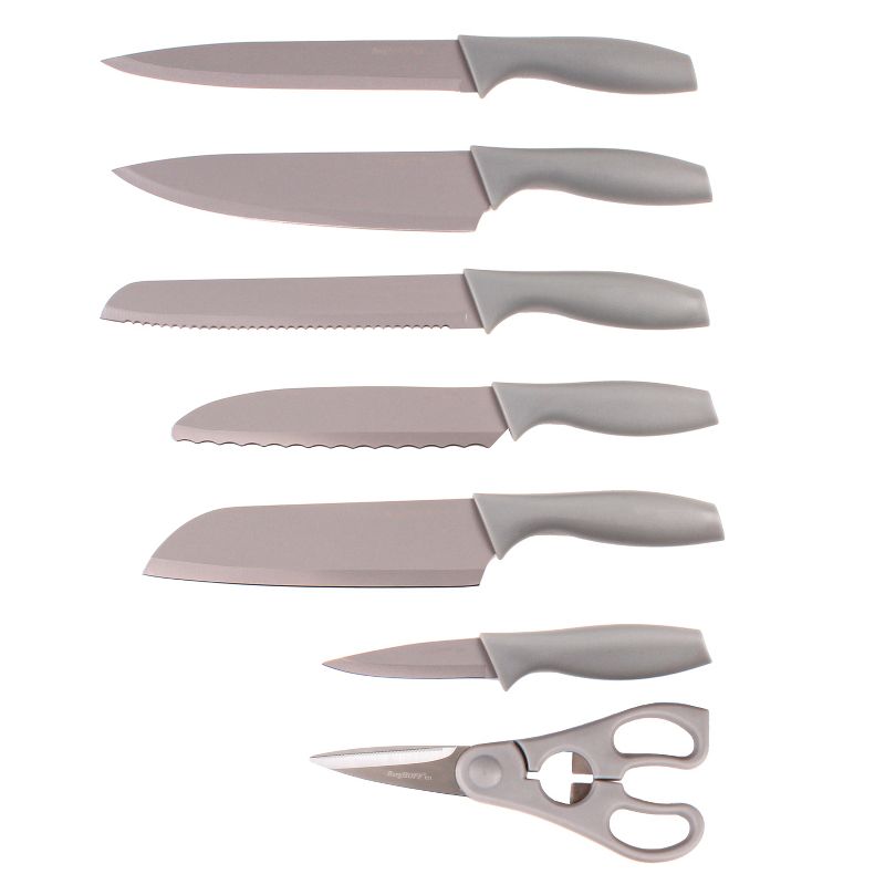 BergHOFF 8Pc Stainless Steel Kitchen Knife Set with Universal Knife Block, 2 of 10