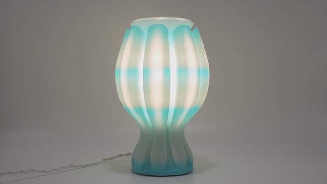 13" Flower Tropical Coastal Plant-Based PLA 3D Printed Dimmable LED Table Lamp - JONATHAN Y, 2 of 8, play video
