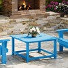 WestinTrends Malibu Low Outdoor HDPE Square Patio Coffee Table - 2 of 4