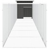 vidaXL Chicken Cage Anthracite Galvanized Steel 275.6 x 35.8 x 39.4 in - 4 of 4