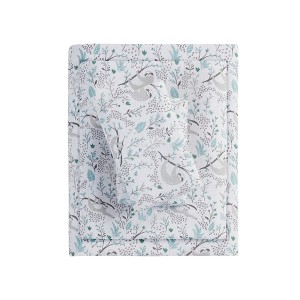 4Pcs 100% Cotton Ultra-Soft Sheet Set, Fully Elastic Novelty Printed OEKO Certified Flannel Sheet Set for Winter - 1 of 4