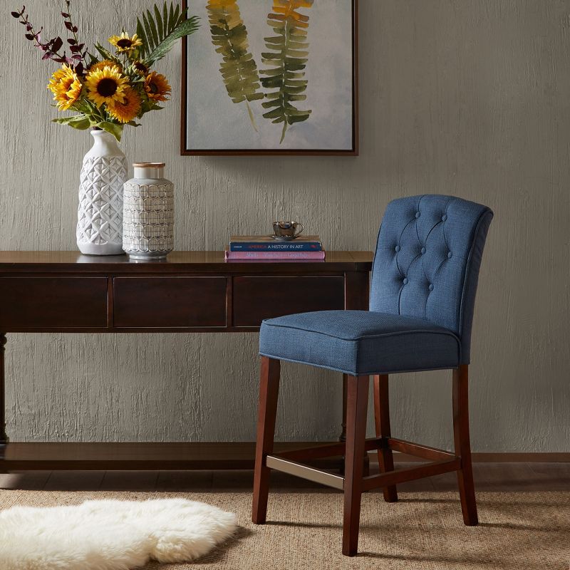 Khloe Tufted Counter Height Barstool Navy - Madison Park, 3 of 9