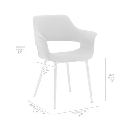 Gigi Green Velvet and Gold Metal Upholstered Arm Chair