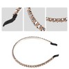 Unique Bargains Women's Hairband 2 Rows Rhinestone Headband 0.31 Inch Wide 1 Pc - 4 of 4