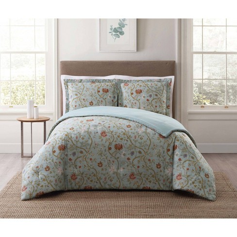 Shop Aurora Traditional Cotton Reversible Comforter Set Blush, Comforters  & Blankets