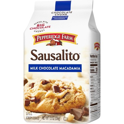 Pepperidge Farm Sausalito Crispy Milk Chocolate Macadamia Cookies - 7.2oz