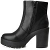 Journee Collection Women's Riplee Almond Toe Platform Ankle Booties - 2 of 4