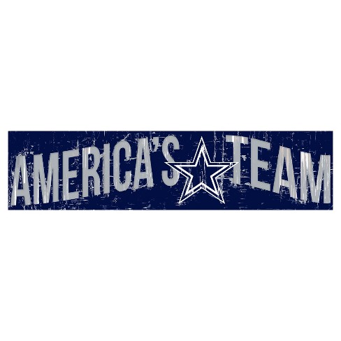 NFL Dallas Cowboys Fan Creations 24' Slogan Wood Sign