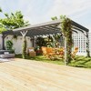 Outsunny Outdoor Wooden Pergola, Grape Vine Gazebo with Concrete Anchors for Garden, Patio, Backyard, Deck - 2 of 4