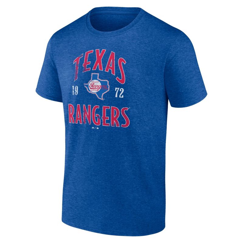 MLB Texas Rangers Men's Bi-Blend T-Shirt, 2 of 4