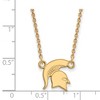 Black Bow Jewelry 14k Yellow Gold Plated Sterling Silver Michigan State Spartans NCAA Necklace 18 Inch - 2 of 4