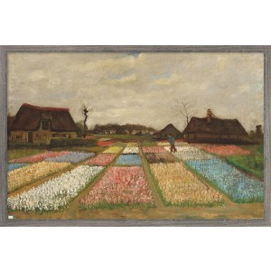 Trends International Flower Beds in Holland by Vincent van Gogh Framed Wall Poster Prints - 1 of 4