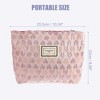 Unique Bargains Women's Zipper Love Makeup Bags and Organizers Pink - 4 of 4