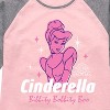 Girls' - Disney Princess - Cinderalla Bibbity Bobbity Shirt Tail Raglan Graphic T-shirt - 2 of 4