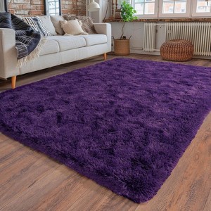 Area Rugs for Living Room Bedroom, Non-Slip Fluffy Soft Shag Carpet for Kids Home Dorm Decor - 1 of 4