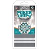 MasterPieces Casino Style 20 Piece 11.5 Gram Poker Chip Set NFL Miami Dolphins Silver Edition - 2 of 3
