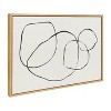 (Set of 3) 23" x 33" Sylvie Going in Circles and Minimalist Woman Framed Canvas Set Natural - Kate & Laurel All Things Decor: - 2 of 4