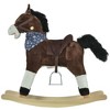 Cesicia Plush Cowboy Rocking Horse, Wooden Ride-On Toy, Wild West Fun, Brown, for 3-6 Years - 2 of 4