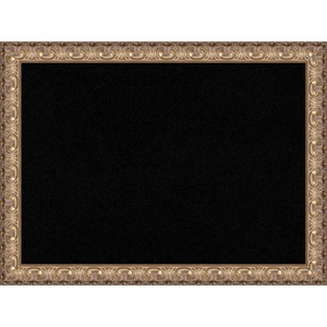 Amanti Art Florentine Gold Wood Framed Corkboard, Black Cork - 1 of 4