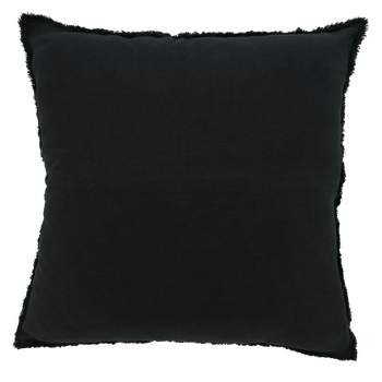 Saro Lifestyle Down-Filled Fringed Design Throw Pillow