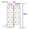 Coolbibila-2 Pack Metal Garden Trellis, 86" X 40"Trellis Fence For Climbing Plants Outdoor Flower Support, Planter Baskets - 4 of 4