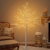 6ft Lighted Indoor & Outdoor Birch Tree, Christmas Holiday Decorations, Artificial Tree with LED Lights, Christmas Tree - 2 of 4
