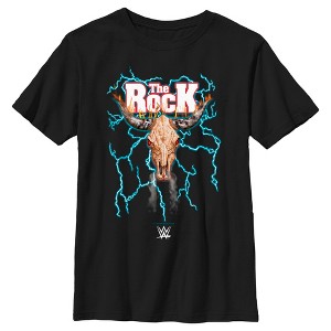Boy's WWE The Rock Electric Bull Logo T-Shirt - 1 of 4