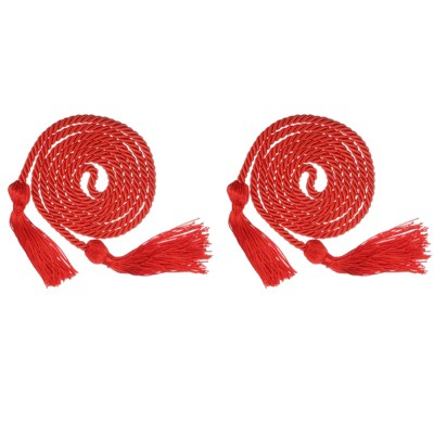 Unique Bargains Polyester Braided Graduation Party Honor Cord with Tassel 2 Pcs