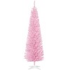 Racxily Festive Pink Pencil Christmas Tree, Cozy Snowy Decor for Chic Holiday Vibe - 2 of 4