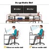 Bestier 55'' Computer Desks with Reversible Bookshelf, Standing Writing Desk for Home Office/Studying/Gaming - 3 of 4
