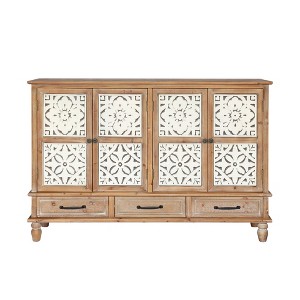 Bella Depot 59.06"W Accent Sideboard Buffet Cabinet , 4 Door and 3 drawers - 1 of 4