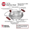 Hawkins 2.5L Tri Ply Stainless Steel Induction Compatible Deep Fry Pan Kadhai with Glass Lid: Hand Wash, Gas & Induction Safe - 3 of 4