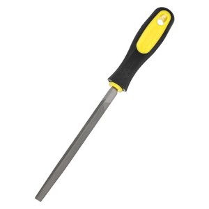 Unique Bargains Triangular Metal File High Carbon Steel PVC Grip Handle Hand Files - 1 of 4