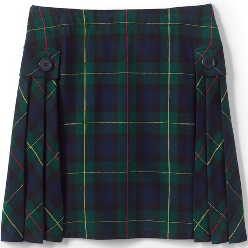 Green navy clearance plaid uniform skirt