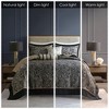 Gulches 5 Piece Queen Jacquard Bedspread Set with Throw Pillows,Black - 4 of 4