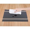 REGALWOVEN Vinyl Kitchen Dining Table Washable Heat Resistant Wipeable Placemats 8 Pcs - 3 of 4