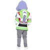 Disney Pixar Toy Story Buzz Lightyear Fleece Zip Up Hoodie Toddler to Big Kid - 4 of 4