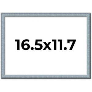 PosterPalooza | Textured Blue Picture Frame - UV Acrylic, Backing Board, Hanging Hardware Included - 1 of 4