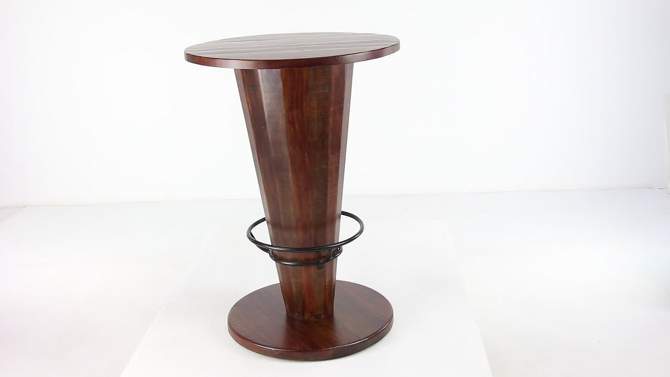 Rustic Gum Tree Wood Bar Height Table - Brown - Olivia &#38; May, 2 of 15, play video