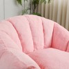 Ridstar Foam-Filled Accent Chair with Armrests for Living Room & Bedroom-Pink - 3 of 4