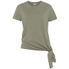 Women's Short Sleeve Side Tie Top - LASCANA - 2 of 4