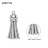 Unique Bargains PU Leather Craft Bracelets Jewelry Making Keychain Tassels 200 Pcs - 3 of 4