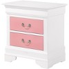 Passion Furniture Louis Philippe 2-Drawer Nightstand (24 in. H X 22 in. W X 16 in. D) - 2 of 4